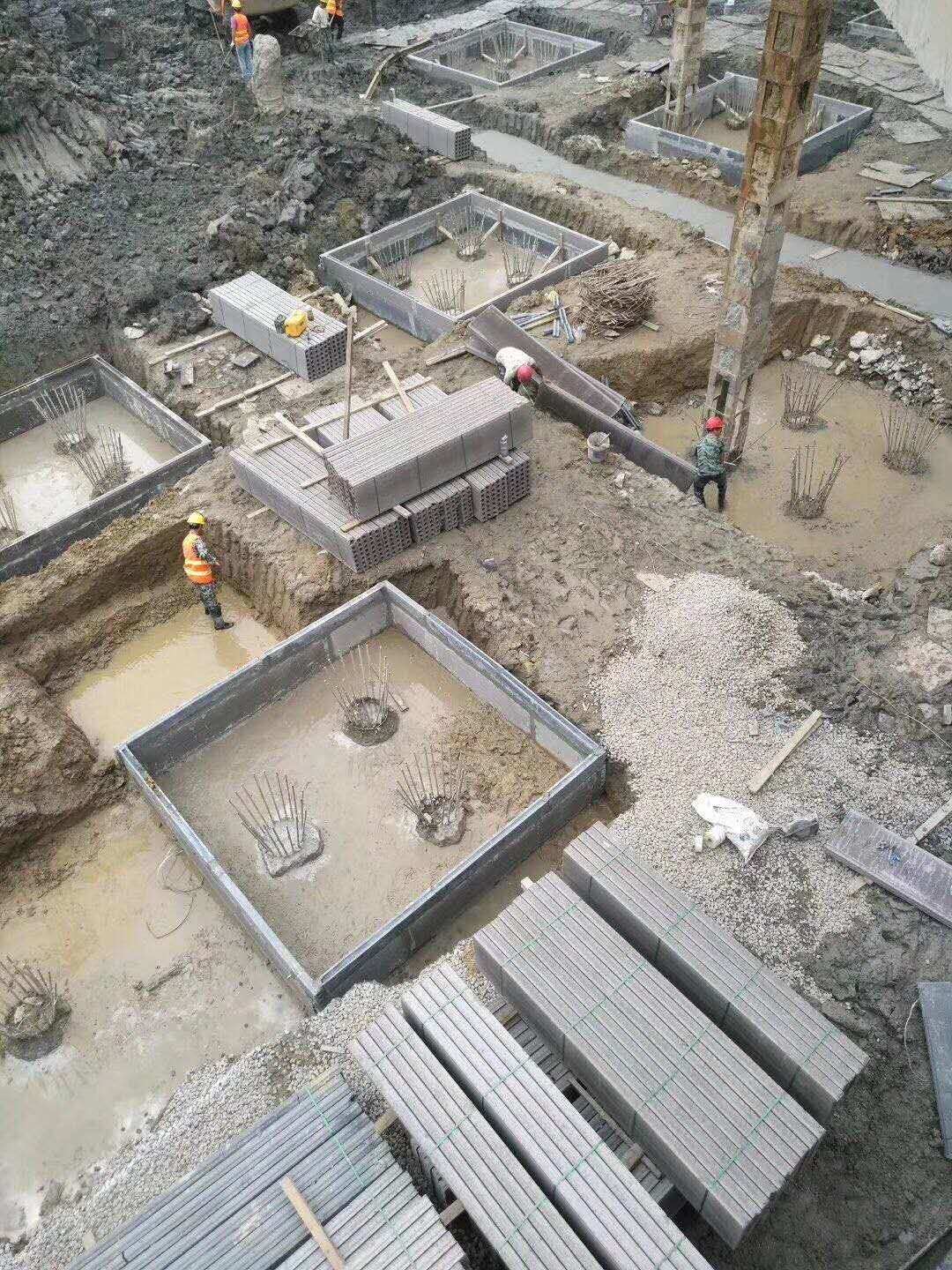 恒达建筑水泥空心板施工